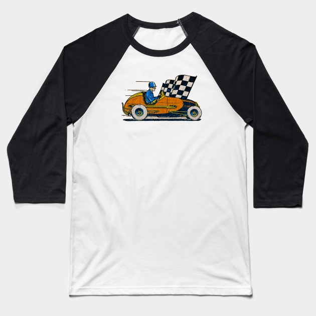 Sprint Midget Car Baseball T-Shirt by Midcenturydave